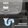 Stainless Steel Kitchen Sink, Freestanding with Cold and Hot Water Image 6