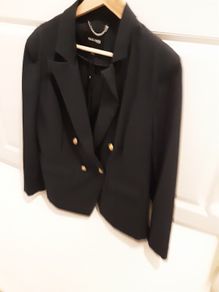 ladies navy jacket with brass buttons