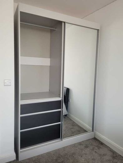 Wardrobe HAITI 140cm Grey