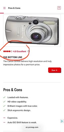 CANON Powershot SD950is 12.1MP digital camera