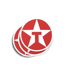 Texaco Glossy Stickers 3-Pack