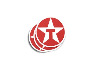 Texaco Glossy Stickers 3-Pack