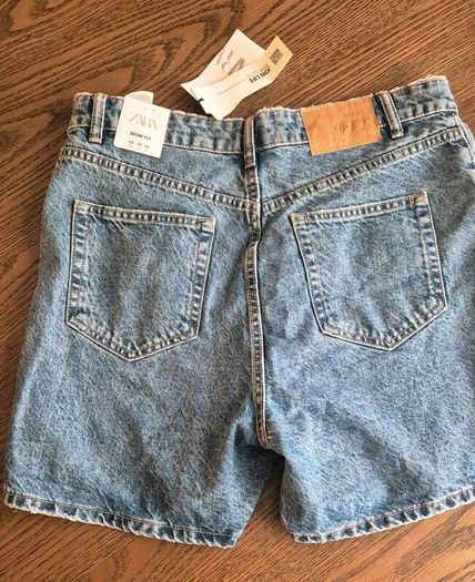 New Zara denim mom shorts (with tags)