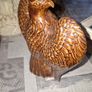 Vintage Mid-Century Ceramic American Bald Eagle Statue Image 3