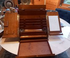 Antique Thomas Turner of London stationery cabinet, lovely piece, 1840s, D18
