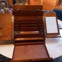 Antique Thomas Turner of London stationery cabinet, lovely piece, 1840s, D18