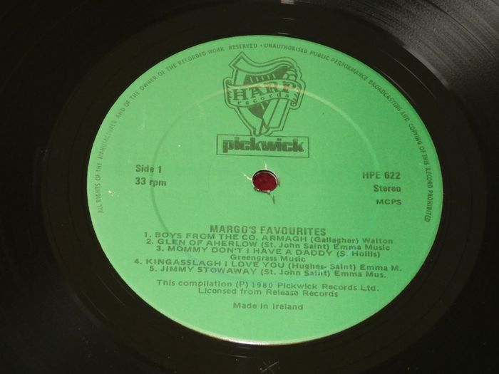 Margos Favourites 1979 Irish Pressing Lp