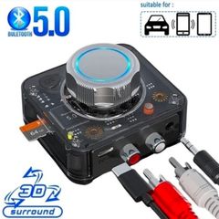 Bluetooth 5.0 Audio Receiver 3D Stereo Music Wireless Adapter TF Card RCA 3.5mm Aux Jack Fir Car Kit Wired Speaker Headphone