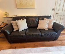 Natuzzi Italian Leather Sofa Suite  4 Seater, 2 S