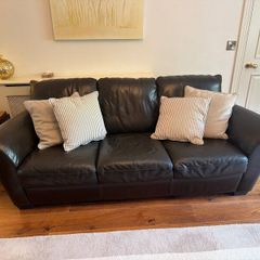 Natuzzi Italian Leather Sofa Suite  4 Seater, 2 S