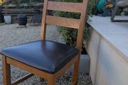 Selling as Set of 4 Solid Oak Dining Chairs