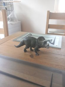 Papo Figurine of a Triceratops Dinosaur