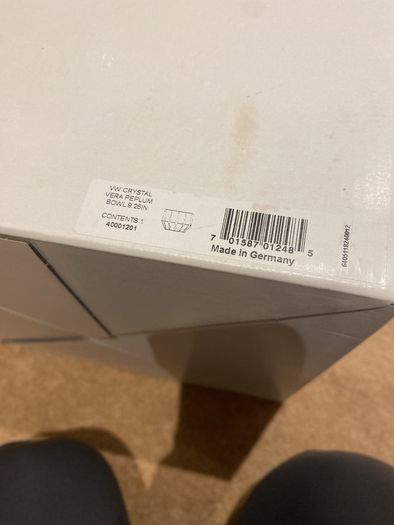 Vera wang crystal bowl BNIB