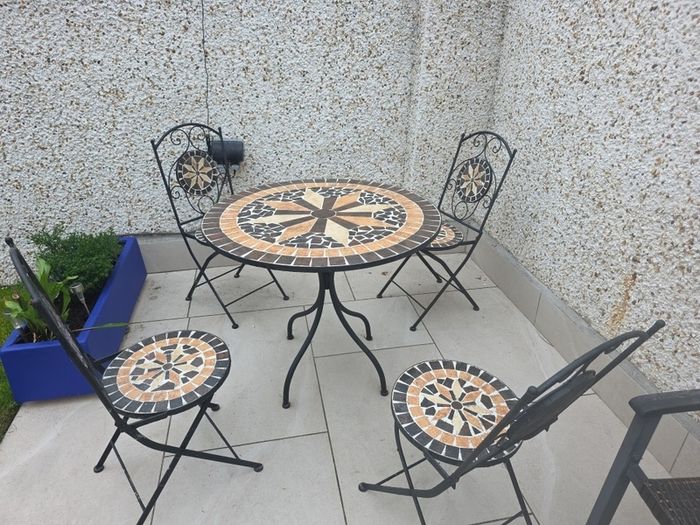 mosaic garden table