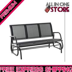 3-Seat Glider Rocking Chair for 3 People Garden Bench Patio Furniture Texteline (FREE SHIPPING)