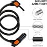 2 pack Bike Locks Heavy Duty High Security Bike Cable Lock with Passcode Unlock Weather Resistant Resettable Bicycle Combination Cycle Lock for E Bike Mountain Bike Ski Gate Image 5