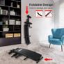 _Arc-Shaped Foldable Weight Bench, Sit Up Bench ab trainer be Used for Abdominal Exercise, Weightlifting, Sit-up and other Indoor Exercise Image 5