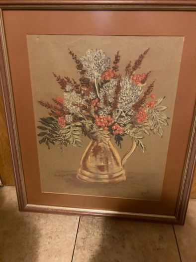 Chalk pastel artwork free postage