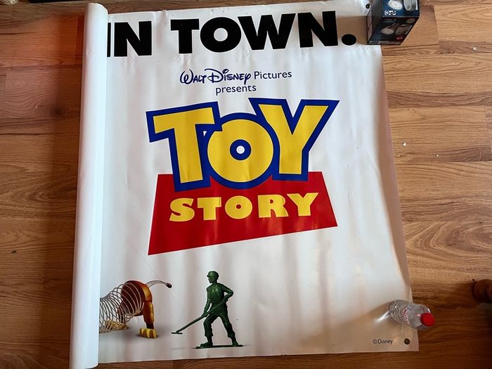 Toy Story Original Cinema Banner and Lobby Photos. Very Big. Rectangular