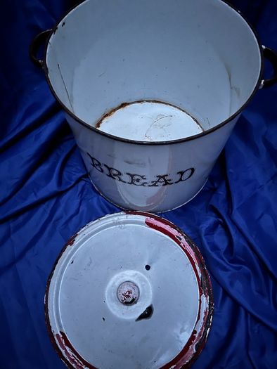 Antique bread bin