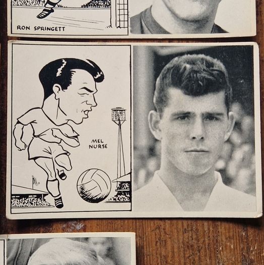 Vintage 1961 Leaf Gum Football Trading Cards, free postage