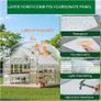 14 Pcs Polycarbonate Greenhouse Panels, 4mm | 10.25m | Double Wall Panels |121x60.5cm | Twin-Wall Panels, Polycarbonate Sheet for All Weather Outdoor Garden and Greenhouse Covering Image 4