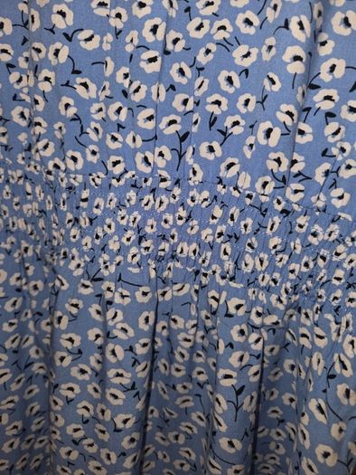 Ladies blue floral summer dress uk 8