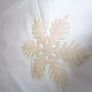 Tinseled Snowflake Decoration for Sale Image 3