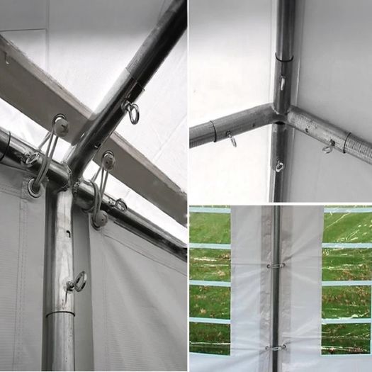 Standard Marquee 4m x 10m PE cover bolt system