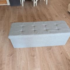 Grey Ottoman Storage bench in perfect condition