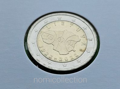 Lithuania 2022 year Uncirculated 2 Euro coin..