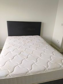 Standard double bed with mattress