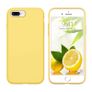 Liquid Silicone Case For iPhone 8 Plus / 7 Plus Luxury Thin Soft Phone Cover New Yellow - FHT08IP8PLK Image 2