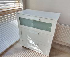 3-drawer chest of drawers IKEA ; white, very spacious, used.