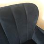 Navy Velvet 3 & 2 Seater Sofas Image 4