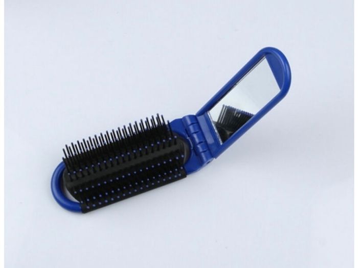 250 Folding Hair Brush With Mirror Job Lot Clearance