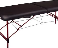 Zephyr Lightweight Portable Massage Table Package - Ideal for Tattooing and Spa Treatments (Black, Maroon)
