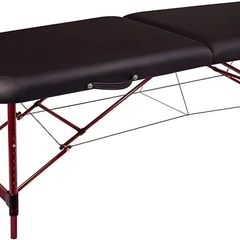 Zephyr Lightweight Portable Massage Table Package - Ideal for Tattooing and Spa Treatments (Black, Maroon)