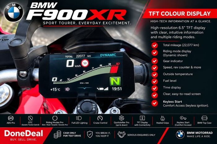 2022  F 900 XR  Fully Loaded  Full BMW History