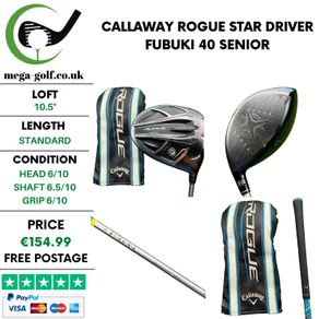 Callaway Rogue Star Driver / 10.5 Degree / Fubuki 40 Senior