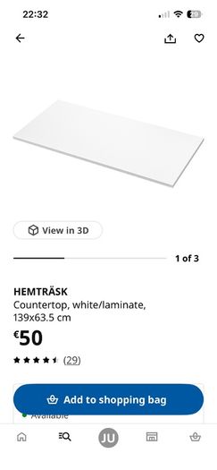 IKEA 139cm Counter Worktop