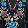 Vintage Velvet Derhy Dress Size M fits 12/14 Image 2