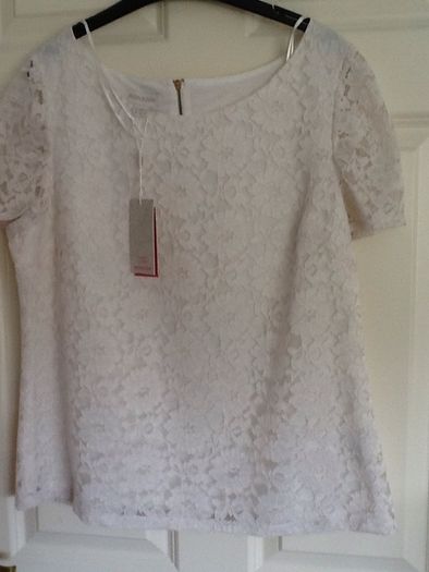 Monsoon lace ivory top