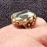 Art deco 14k Ring with aquamarine Image 5