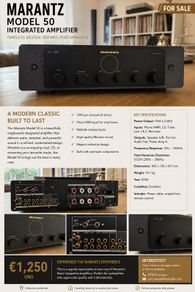 Marantz Model 50 Integrated Amplifier Black