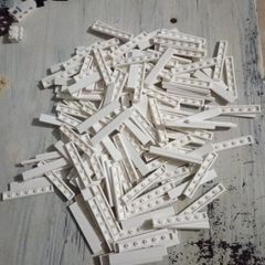 Lego tile 1x6 white 100 pieces