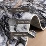 Living Room Rugs Large - 200x300 cm Upgraded 10mm Thick Sponge Soft Low Pile Non Slip Modern Area Rugs for Bedroom Dining Room Lounge, Abstract Non-Shedding Stain Resistant Floor Carpet Image 4