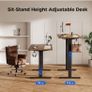 Electric Standing Desk, 140 x 60 cm Height Adjustable Image 6
