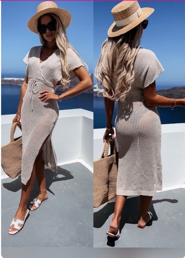 Knitted beach dress