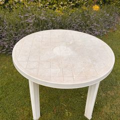 plastic garden table